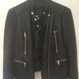 Black Faux Leather Jacket